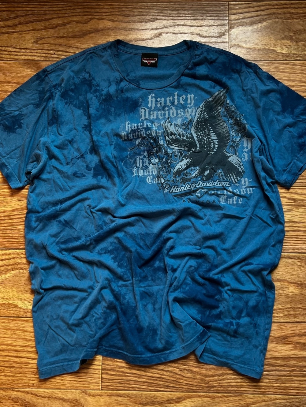 vintage y2k harley davidson las vegas eagle graphic tee streetwear grunge skater
